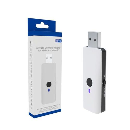Adaptateur Usb Sans Fil Pour Manette De Jeu 3xue, Convertisseur De Led Compatible Bluetooth, Pour Ps5/Ps4/Ps3 Switch Pro Xbox One, Accessoires De Jeu