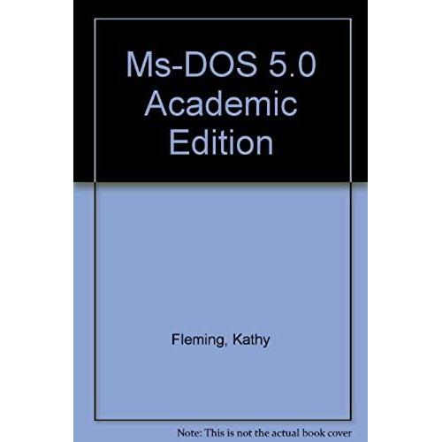 Ms-Dos 5.0 Academic Edition