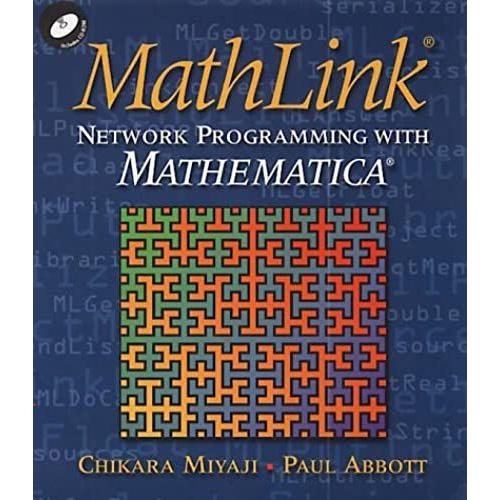 Mathlink ? Paperback With Cd-Rom: Network Programming With Mathematica ? (2001-07-30)