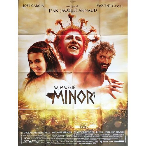 Sa Majesté Minor - Véritable Affiche De Cinéma Pliée- Format 120x160 Cm - De Jean-Jacques Annaud Avec José Garcia, Vincent Cassel, Sergio Peris-Mencheta, Mélanie Bernier, Claude Brasseur -2006