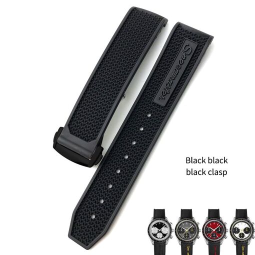 Anneaux De Bracelet De Montre En Caoutchouc - Compatible 18mm, 20mm, 22mm - Lot De 4