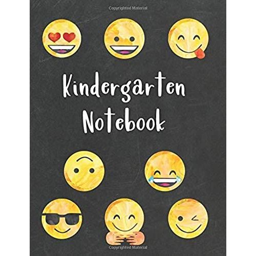 Kindergarten Notebook: 150 Page (50 Wide Ruled, 50 Handwriting Practice And 50 Drawing Pages) Perfect For School Aged Kids