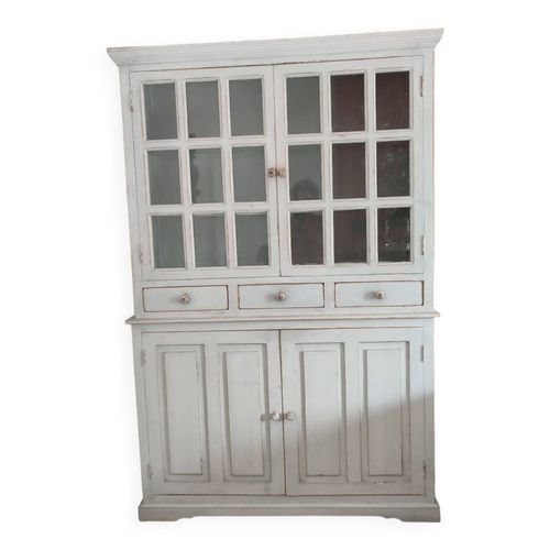 Buffet Vitrine 2 Corps Bleu