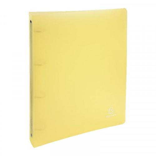 Classeur - A4 + - Polypro - 4 Anneaux - Jaune - Chromaline - Exacompta