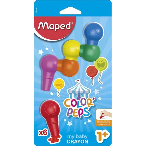 Mini Artist Baby Crayons X6 Color Peps Blister