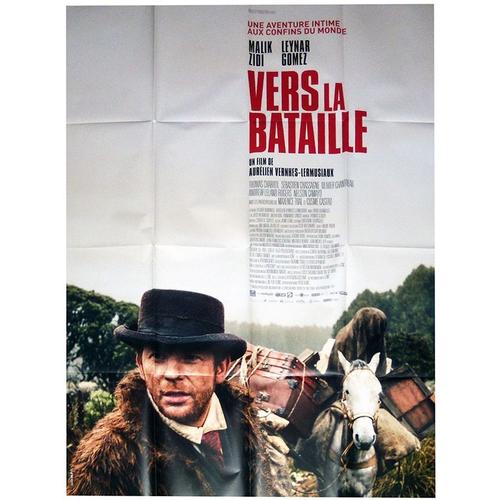 Vers La Bataille - Véritable Affiche De Cinéma Pliée - Format 120x160 Cm - De Aurélien Vernhes-Lermusiaux Avec Malik Zidi, Leynar Gomez, Thomas Chabrol - 2021