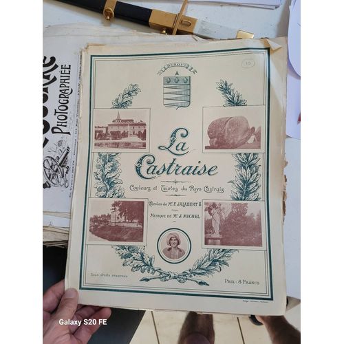 La Castraise .. Couleurs Et Teintes Du Pays Castrais ... Paroles De F . Jalabert Et Musique De J. Michel.