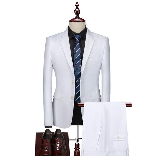 (Veste+Pantalon+Chemises) Costume Hommes Blouson De Costume Blazer Pantalon De Costume Slim Fête Soirée Mariage Business Fit Grande Vêtements Masculin Xhn336