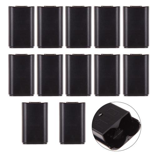 10 Coques Arrière Avec Piles Aa Pour Manette De Jeu Sans Fil Microsoft Xbox 360, Pièce De Rechange, Accessoire