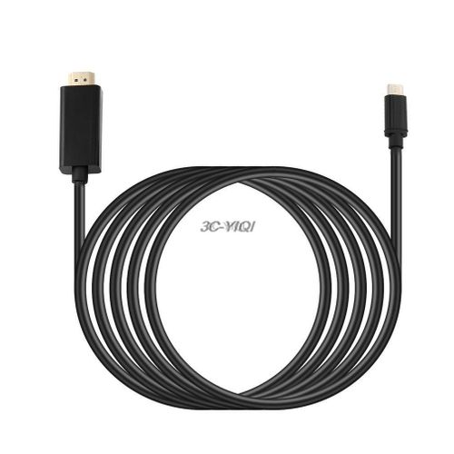 USB C À compatibles HDMI Câble USB 3.1 Type C Mâle À HDMI compatible 4K UHD 1.8m Câble USB C À compatibles HDMI Câble