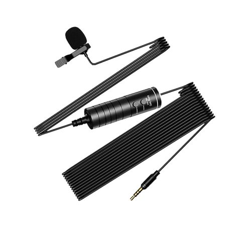 Microphone Lavalier Portable, Clip, Audio, pour Studio, filaire, pour téléphone et PC