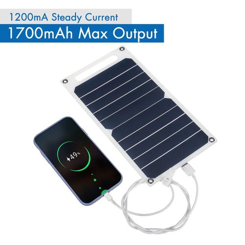 Chargeur De Panneaux Solaires Usb 6w 5v, Cellules Solaires Portables, Batterie, Panneau Semi-Flexible, Téléphone Portable, Générateur De Batterie Photovoltaïque