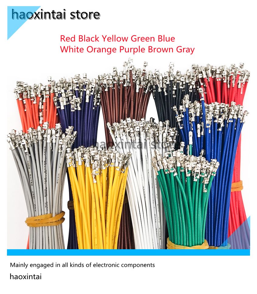 100PCS XH2.54MM ligne de terminal sans coquille 10CM/15CM/20CM/30CM...