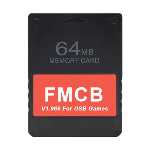 Carte mémoire FMCB V1.966 pour Console Sony PS2 PS1, 8 mo 16 mo 32 mo 64 mo USB HDD, adaptateur de jeu vidéo rétro pour Playstation 1 2