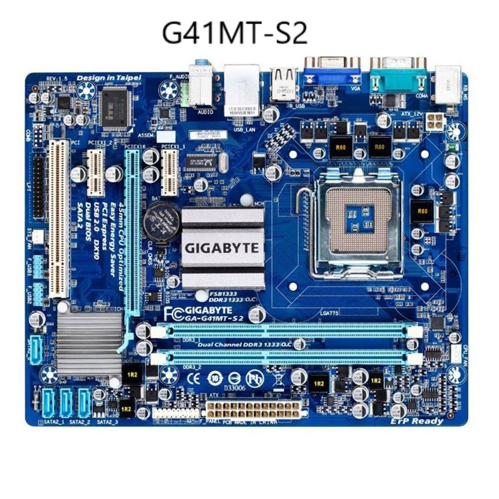 Carte mère S2P S2PT G41, G41MT-S2 D3P, ES2L, DDR3, petit écran, pour ordinateur, G41MT-D3