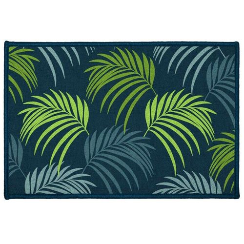 Tapis Rectangle "Blue Vegetal" 40x60cm Vert