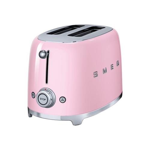 Smeg 50's Style TSF01PKEU - Grille-pain - 2 tranche - 2 Emplacements - rose