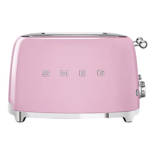 Smeg 50's Style TSF03PKEU - Grille-pain - 4 tranche - 4 Emplacements - rose