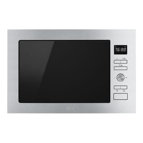 Smeg FMI425X - Four micro-ondes grill - encastrable - 25 litres - 900 Watt - acier inoxydable