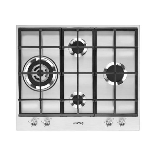 Smeg Linea PX164L Table de cuisson au gaz Acier inoxydable - 4 foyers