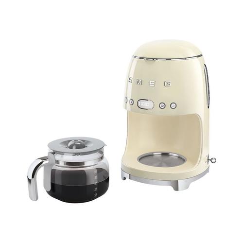 Smeg 50's Style DCF02CREU - Cafetière - 10 tasses - crème