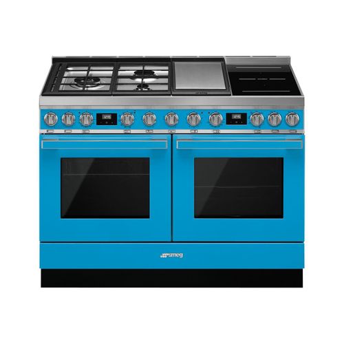 Smeg Portofino CPF120IGMPT Cuisinière Turquoise/acier inox