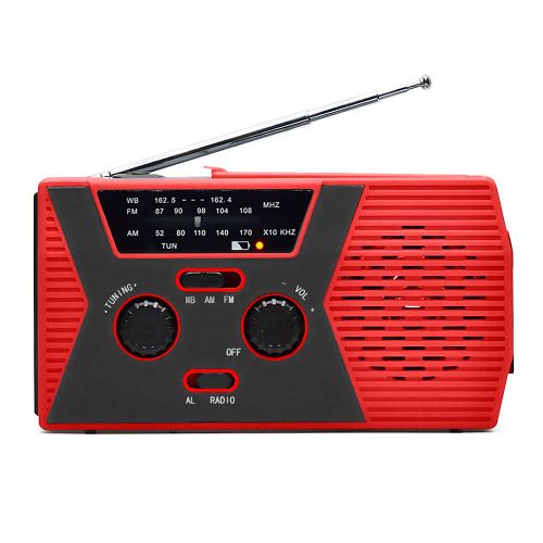 Chargeur D'Urgence De Téléphone Usb, Manivelle Solaire, Radio Météo Portable Pour L'Extérieur, Équipement De Camping, Outil De Survie