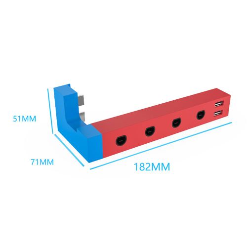 Adaptateur De Contrôleur Filaire Pour Nintendo Gamecube, 4 Ports Et 2 Ports Usb, Veuillez Utiliser L'Adaptateur Convertisseur, Accessoires De Jeu