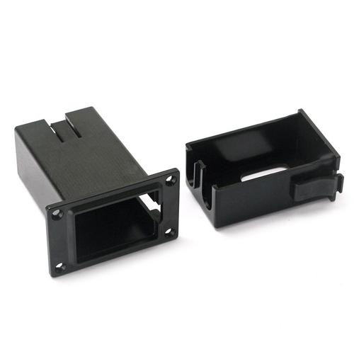 Boîtier Noir Avec Couvercle Pour Batterie 9v, Nouveau, 1 Pièce, Support Noir, Boîte, Compartiment, Micro Guitare Basse B85b