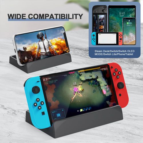 Support De Bureau Réglable Pour Console De Jeu Steam Deck, Châssis De Base D'Affichage Pour Ns Switch Oled Lite, Accessoires De Jeux