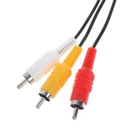 Câble Adaptateur Composite Audio-Vidéo Rca 1.8m/6ft Av Stéréo Pour Sega Dreamcast B85b