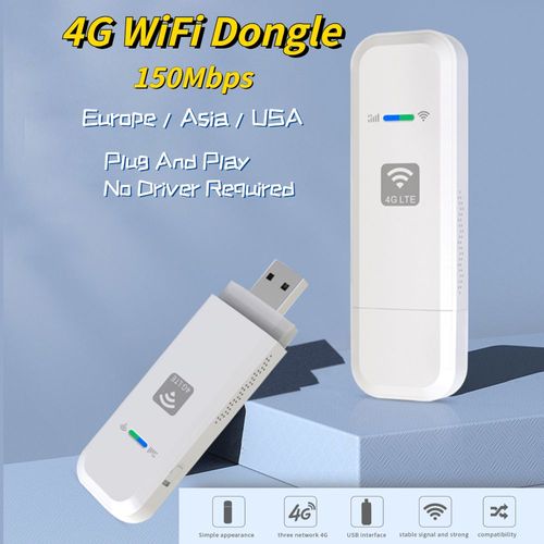 Dongle WiFi 4G USB sans fil, 150Mbps, Modem de poche LTE, adaptateur de réseau Mobile, pour le bureau et la maison