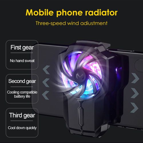 Ventilateur De Refroidissement Fl05 Pour Téléphone Portable, Radiateur De Jeu Turbo Hurricane, Pour Iphone/Samsung/Xiaomi, Avec Batterie