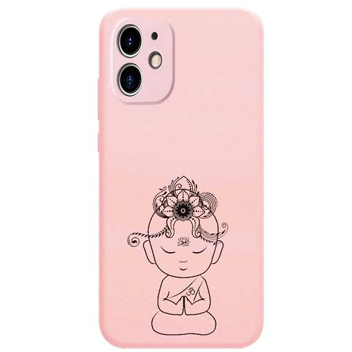 Coque Rose Iphone 12 Mini Bouddha Kawaii