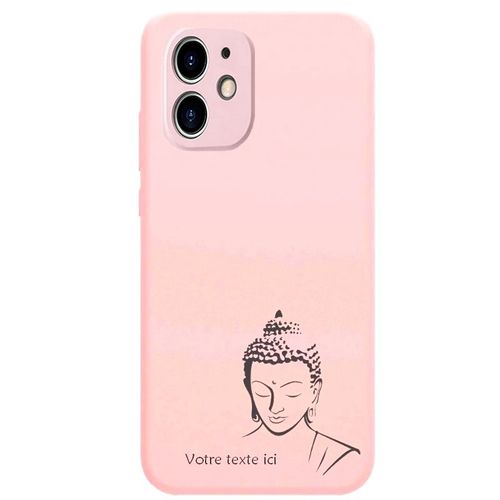 Coque Rose Iphone 12 Mini Bouddha Personnalisee