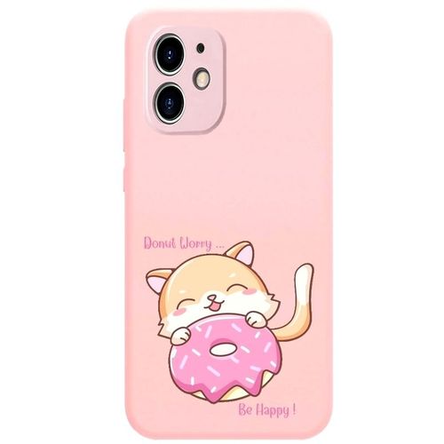 Coque Rose Iphone 12 Mini Donut Chat