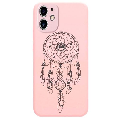 Coque Rose Iphone 12 Mini Dreamcatcher Plumes