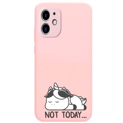 Coque Rose Iphone 12 Mini Licorne Paresseux