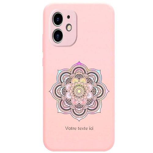 Coque Rose Iphone 12 Mini Mandala 3 Pastel