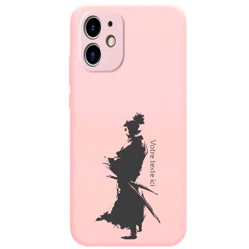 Coque Rose Iphone 12 Mini Samourai Personnalisee