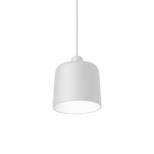 Luceplan Lampe À Suspension Zile Small (Blanc Opaque - Acciaio E Pla)
