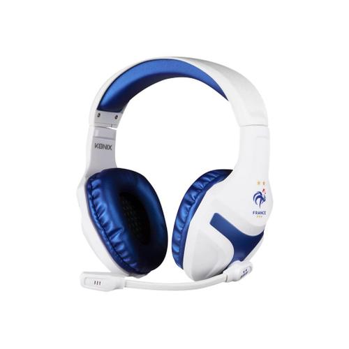 Konix PS-400 - FFF Edition - micro-casque - circum-aural - filaire - jack 3,5mm - blanc