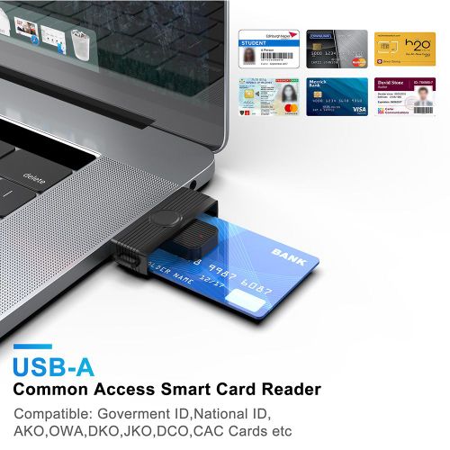 Lecteur de cartes à puce USB, USB, SIM, ID, CAC, connecteur de carte bancaire, pour ordinateur PC, Windows XP Vista, 7816