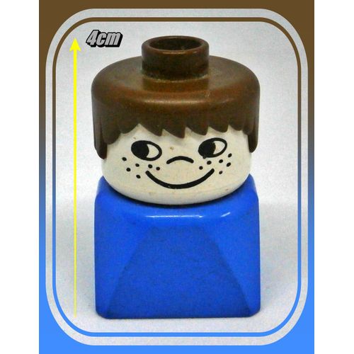 Figurine Duplo Lego - Garçon Socle Bleu - 1977