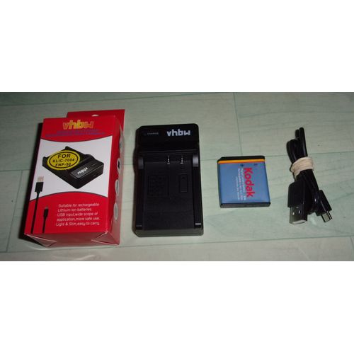 chargeur + batterie pour appareil numérique kodak easyshare v 1233