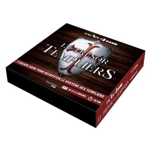 Le Trésor Des Templiers - Un Escape Game Pour Décrypter Le Mystère Des Templiers - Avec Des Cartes Énigmes, Une Règle Et Un Rapporteur, Une Carte, Le Carnet Du Dernier Chevalier De L'ordre