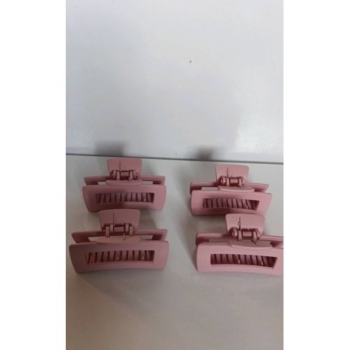 Pinces Rectangles Griffes Rose Pastel
