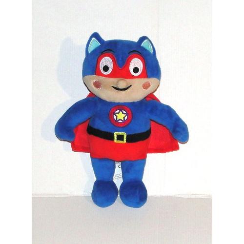 Peluche Super Heros Mascotte Lotus Baby - Doudou Monsieur Super Heros 24 Cm