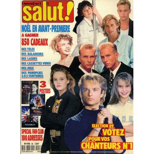 Salut 54 1989 Hasselhoff/Hagen/Corinne Hermes/Cheryl/Montagne/Lavilliers/Sandra Cretu/David Hallyday/Roxette/A Cause Des Garcons