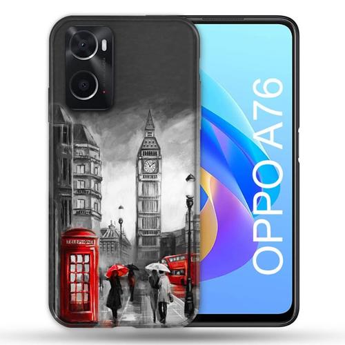 Coque Pour Oppo A76 Voyage Angleterre Londres Vintage